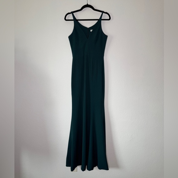 Dress The Population Iris Gown In Pine - Picture 1 of 7
